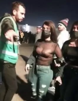 فيديو مروع للفتاة السعودية التي تعرت في احتفال ميدل بيست بعد ان لقيت مصير غير متوقع