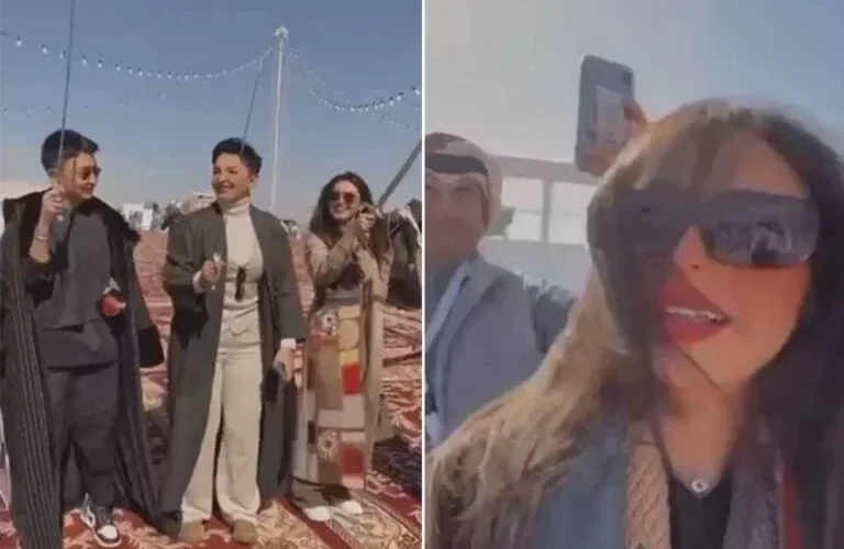 شاهد ملابس رهف القحطاني وهي ترقص بالسيف تشعل المملكة