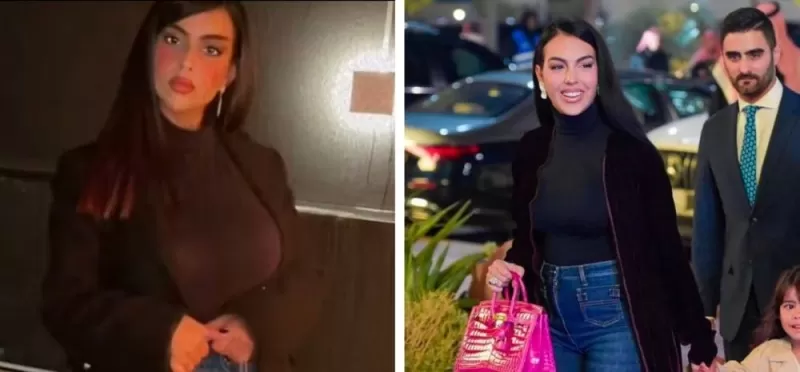 المشهورة السعودية ريما العنزي شبيهه جورجينا تجري عملية تجميل لهذا السبب الغريب جداً