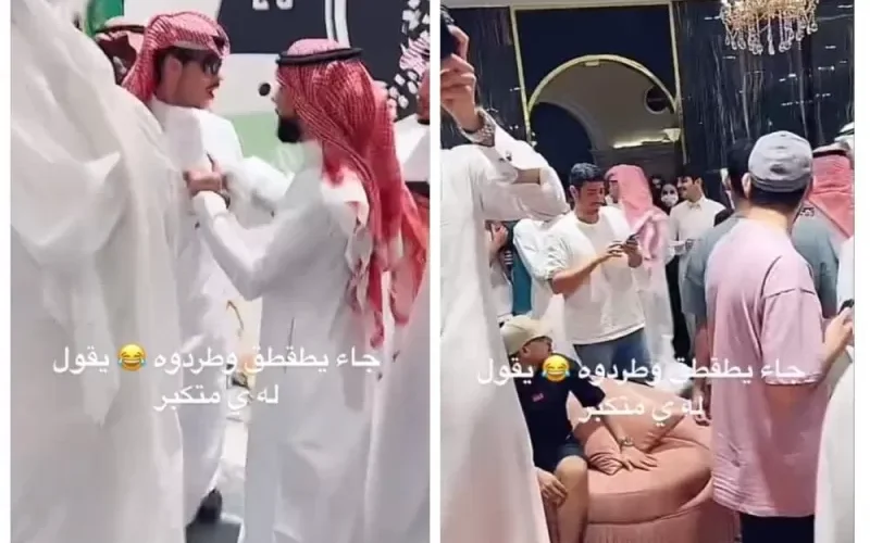 شاهد شاب يتهجم على سمول كابتشينو في مطعمه الجديد.