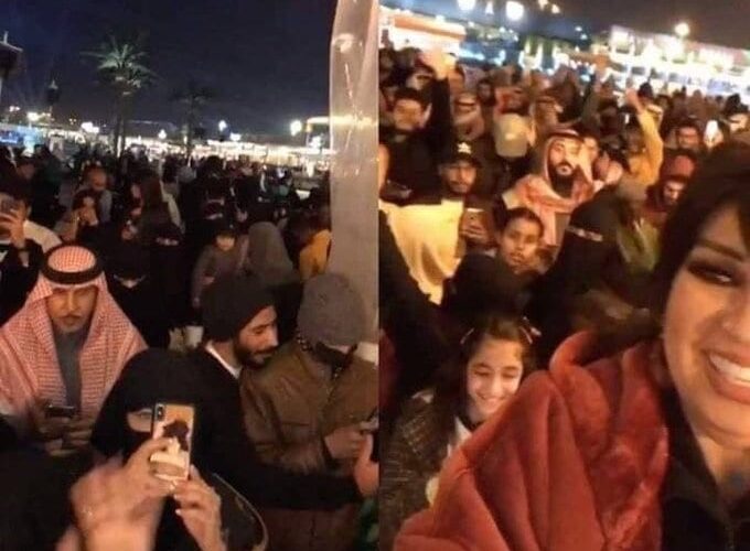 ضجة في السعودية بسبب مقاطع صادمة للفنانة فيفي عبده في شوارع الرياض ( شاهد الفيديو )