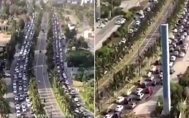 بالفيديو: زحام مروري شديد بالواجهة البحرية بجدة