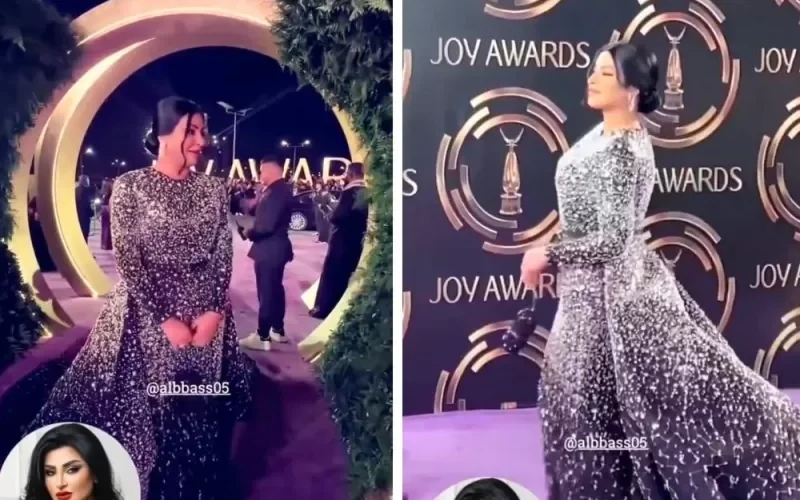 شاهد.. الفنانة السعودية ريم عبدالله باطلالة جديدة في أحدث ظهور لها خلال حفل Joy Awardsبالرياض