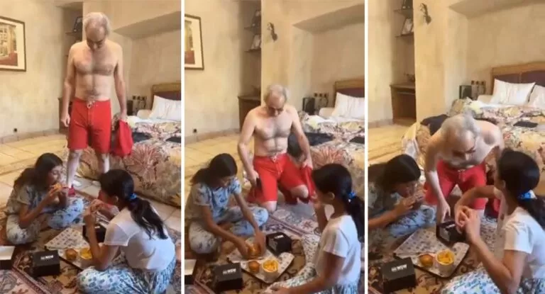فيديو جريء جداً للوليد بن طلال مع حفيداته