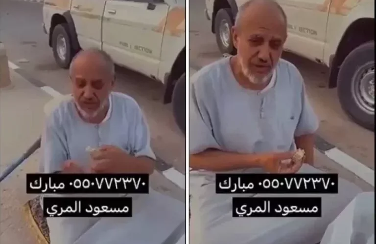 شاهد مسن يعيش في الشارع بالخفجي بعد طرده من مسكنه.. ويشكو عقوق أبنائه
