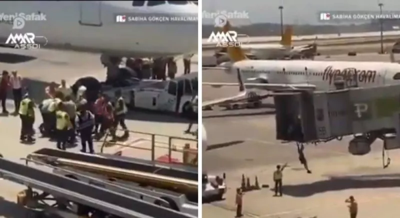 شاهد: اسرائيليون يحتلون مطار اسطنبول الدولي