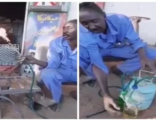 فيديو مبتكر لسوداني يخترع طريقة الحصول على غاز الطهي من الطبيعة
