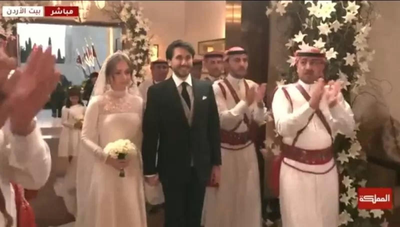 شاهد : حفل زفاف الأميرة الأردنية إيمان بنت عبد الله على الفنزويلي ألكساندر ترميوتس
