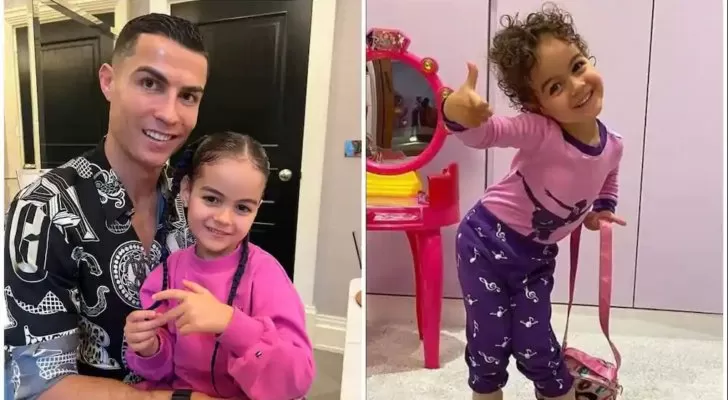 شاهد الفيديو الكامل لابنة كريستيانو رونالدو وهي تتحدث العربية بطلاقة