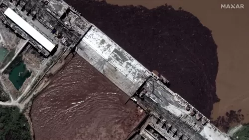 فيديو صادم من سد النهضة الأثيوبي