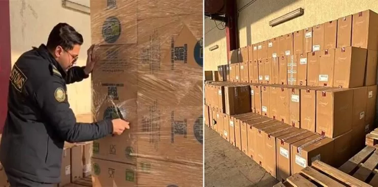 فيديو وصور المضبوطات التي تجاوزت 38 الف كرز سجائر قبل دخولها للسعودية