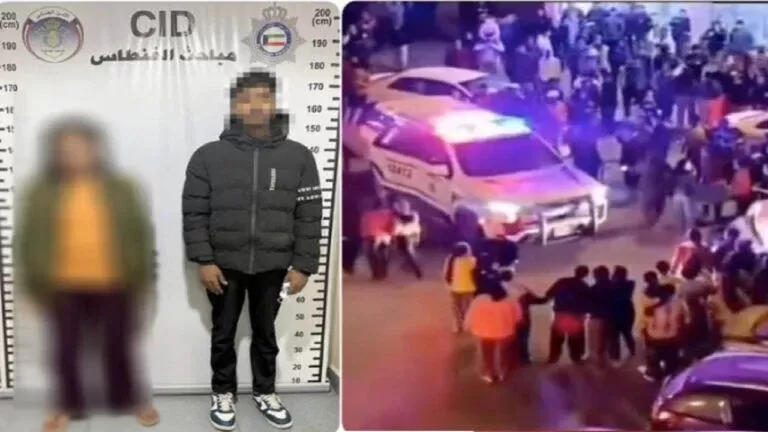 شاهد: فتاة تساعد شاب على الهرب بطريقة جريئة من دورية في الكويت