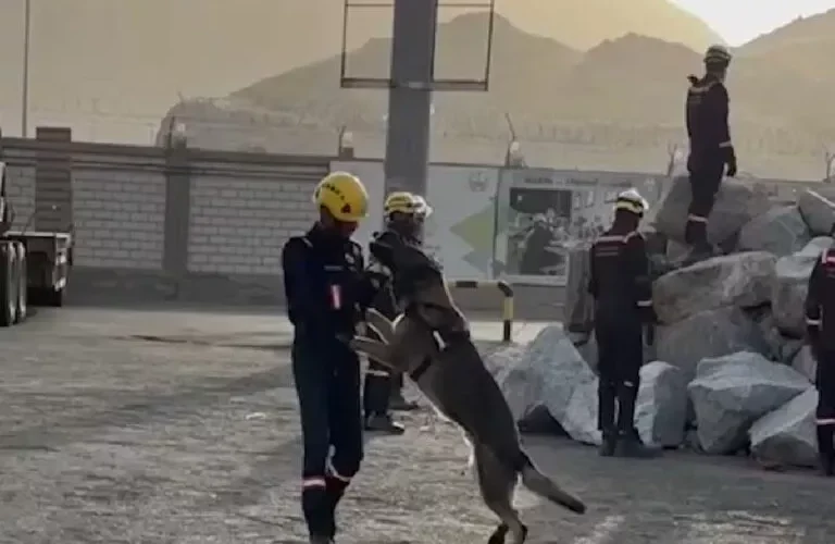 شاهد: الدفاع المدني يستخدم تقنيات لأول مرة لتأمين الحجاج في منى ومزدلفة وعرفات