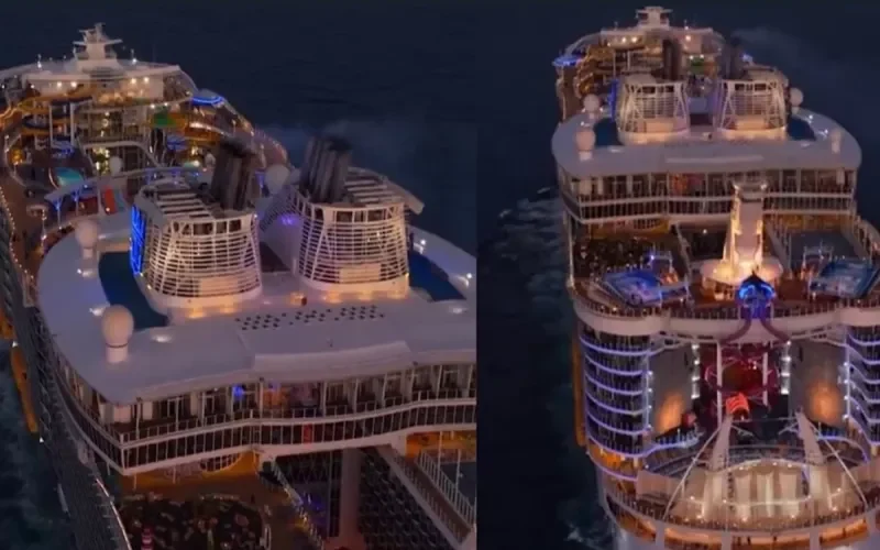 شاهد.. لقطات مذهلة تخطف أنظار العالم من فخامة كروز السعودية (صور )