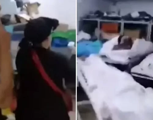 فيديو مروع لرمي جثث موتى كورونا جوار صناديق القمامة في هذه الدولة العربية