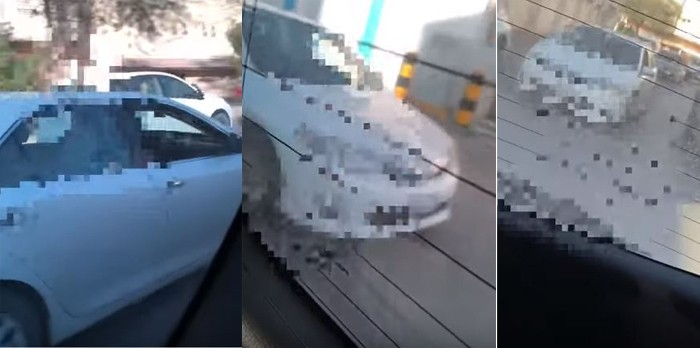بالفيديو: شاب يضايق مركبة طالبات معرضًا حياتهن للخطر ويعتدي على قائدها