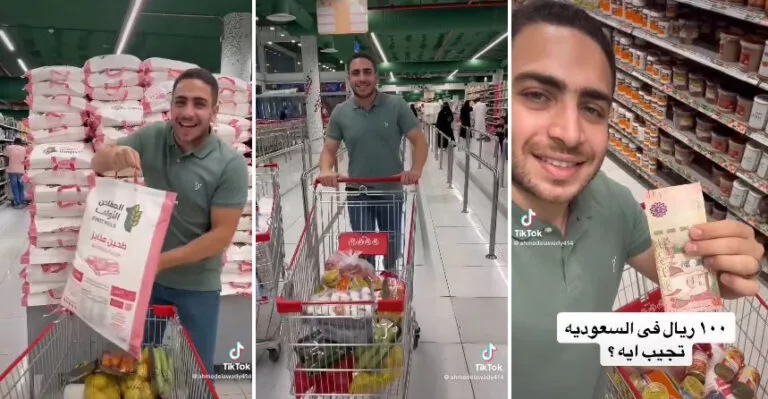 مصري يكشف عن ما يمكنك شراءه بمائة ريال في ارقى احياء الرياض