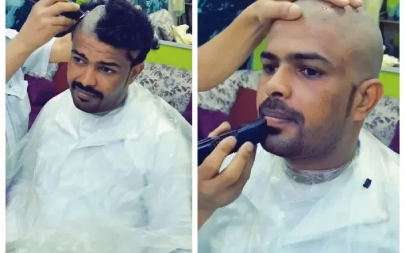 شاهد الصور .. مقيم يحمل الجنسية اليمنية ينفذ وعده بأغرب تصرف بعد فوز بولندا على السعودية