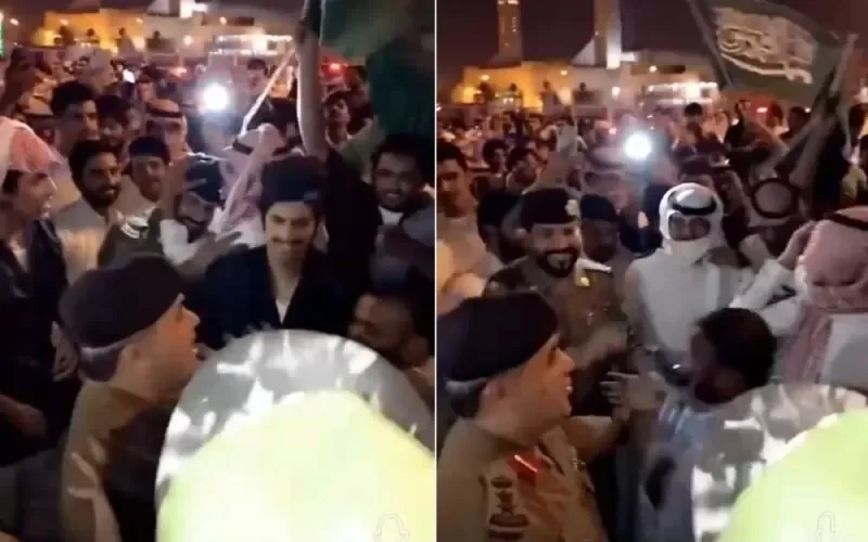 شاهد بالفيديو احتفال جريء يشعل السعودية بسبب ما ظهر فيه.
