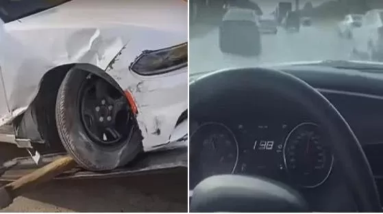بالفيديو: نهاية مروعة لسائق سعودي كان يقود بطريقة مجنونة في طريق سريع