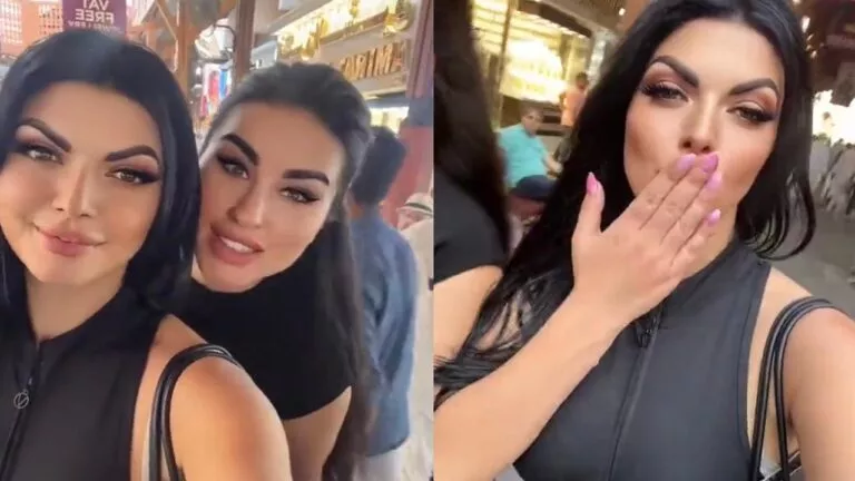 شاهد: الفيديو الكامل لفتاتين في سوق المباركية في الكويت تتبادلان قبلات خادشة امام الجميع بدون خجل