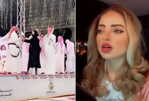شاهد: الفتاة مقتحمة رقصة العرضة في الباحة تكشف سبب صعودها المسرح.. وتهاجم من صورها!