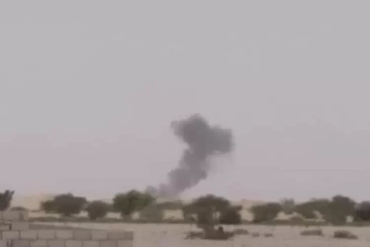 عاجل : شاهد الصورة الأولى لقصف نقاط تتبع المنطقة العسكرية الأولى بحضرموت