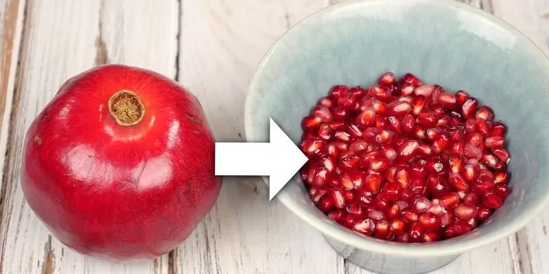 طريقة سحرية لتقشير الرمان بسرعة خمسة كيلو رمان في خمس دقائق