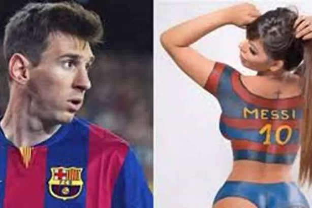 هذا ما كان يفعله ميسي في مكان حساس من جسم ملكة جمال المؤخرات !