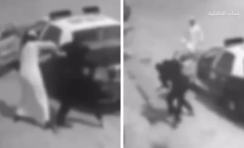 شاهد : لحظة اعتداء شاب على ذويه ورجل أمـن وهو تحت تأثير مادة الشبو.. وبيان أمني بشأن القبض عليه