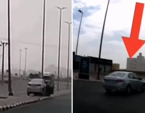 فيديو مروع لمفحط في السعودية كان يقود بسرعة جنونية قبل أن يصطدم بعامود كهرباء
