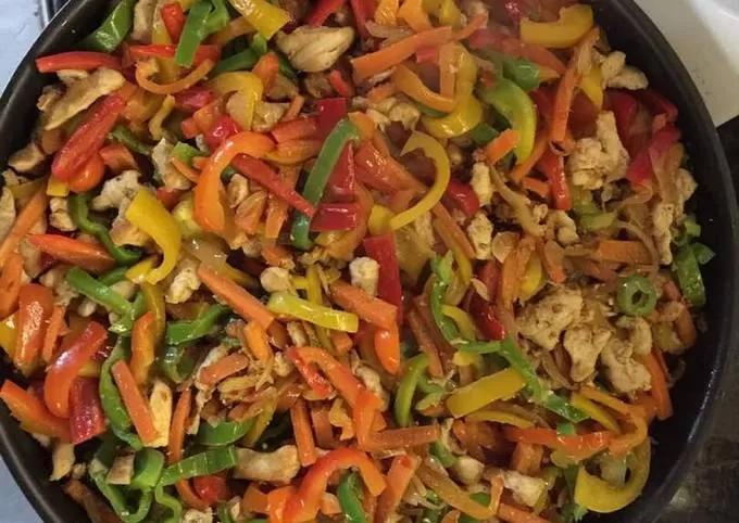 وصفة عمل فاهيتا الدجاج في البيت