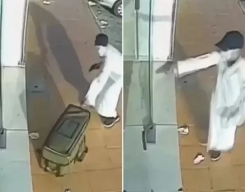 فيديو من جدة لعملية سطو مسلح على سيارة بنك خاصة بنقل الأموال وهذا ما صدم الجميع في الشارع