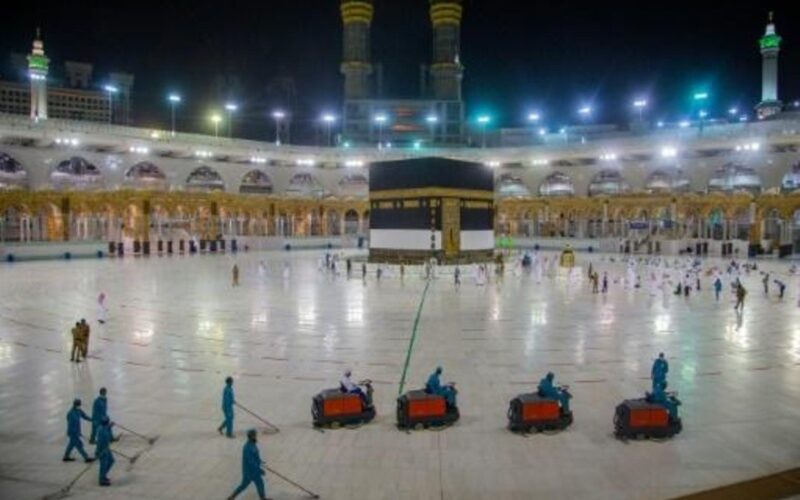 شاهد أولى الصور لحجاج بيت الله الحرام في زمن كورونا