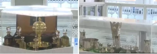 فيديو يظهر الادوات المستخدمة في غسيل الكعبة المشرفة وطريقة غسلها