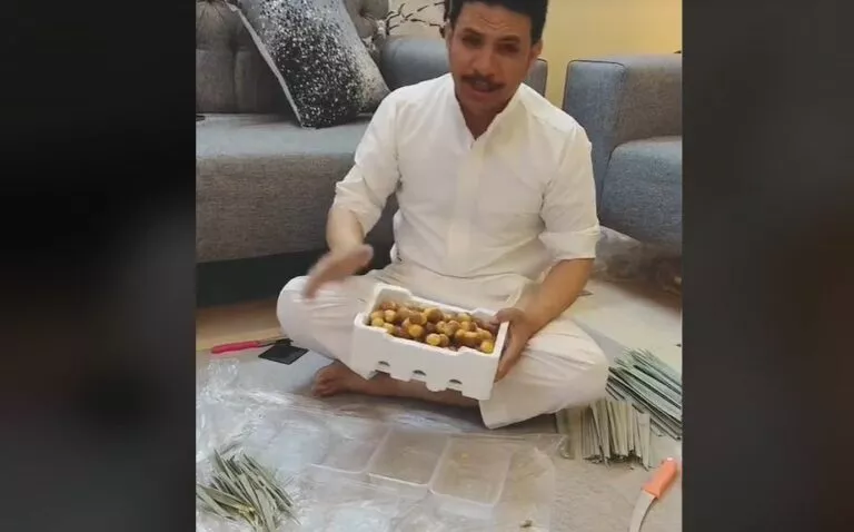 شاهد.. طريقة فعالة لتخزين التمور لمدة سنة باستخدام الفحم وسعف النخل
