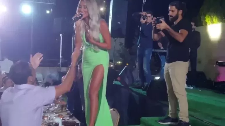 الفيديو الكامل لتــحرش فتاة جميلة بالفنانة مايا دياب بدون خجل