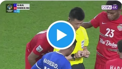 شاهد أحداث الشوط الثاني الآن بث مباشر تويتر twitter مباراة الهلال ضد شباب الاهلي ابطال آسيا