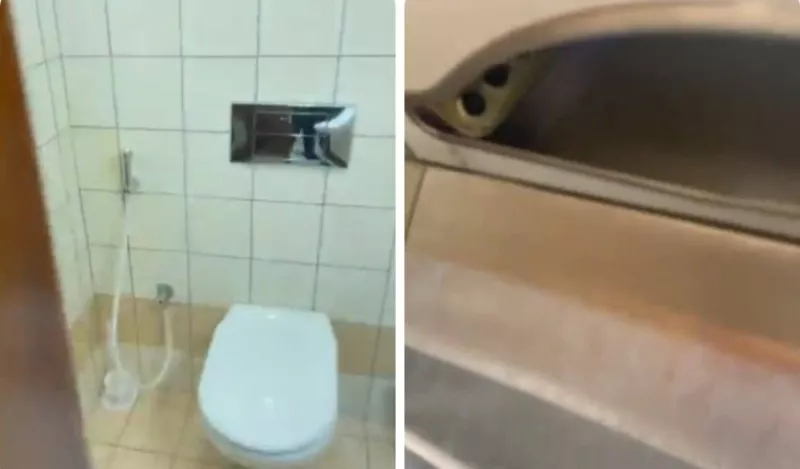 فيديو يجتاح السعودية لكويتية وجدت كاميرا تجسس مخبأة في حمام بنك شهير
