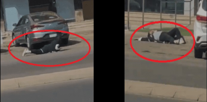 حدث في جدة.. “شاهد” كيف سقطت في الشارع وهرب منها المارة خشية اصابتها بـ”كورونا”