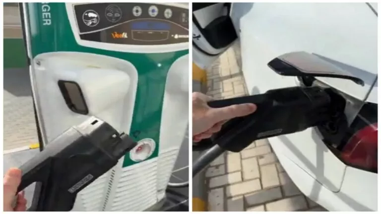 بالفيديو: كم تستغرق عملية شحن سيارة كهربائية بالكامل في محطة الشحن السريع في الرياض؟