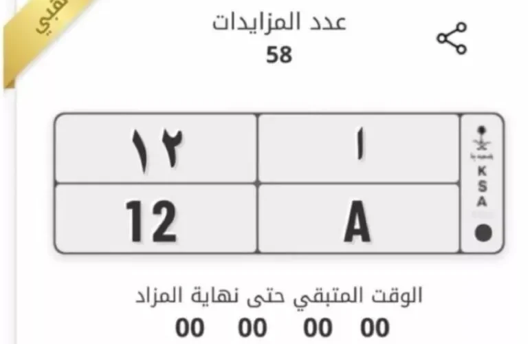 أسعار خيالية في مزاد المرور السعودي على لوحات سيارات جديدة ومميزة.. لن تصدق كم دفع لها من مبالغ