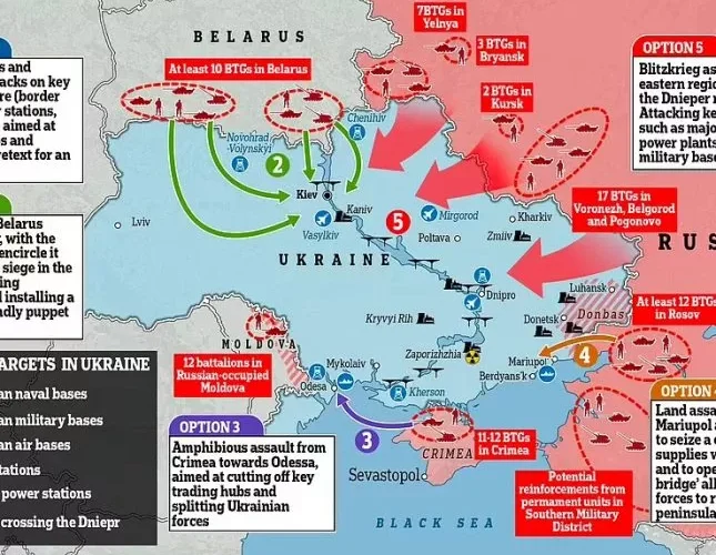 “الحرب على بُعد أسابيع فقط”.. كيف يمكن لروسيا أن تغزو أوكرانيا؟