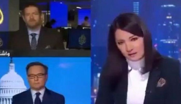 بالفيديو: مذيعة الجزيرة تستشيط غضبا من متصل شكك في صحة اختراق جوال بيزوس