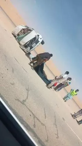 شاهد صور وتفاصيل مروعة لوفاة أربعة يمنيين في السعودية كانو في طريقهم للعمرة