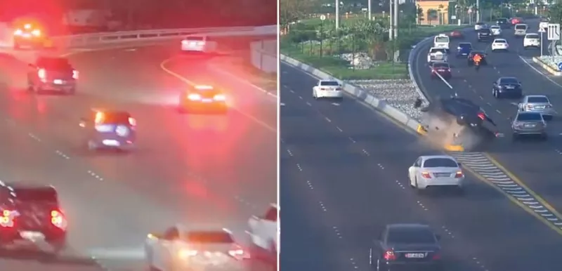 بالفيديو: حوادث مميتة في السعودية بسبب الانحراف المفاجئ اثناء القيادة