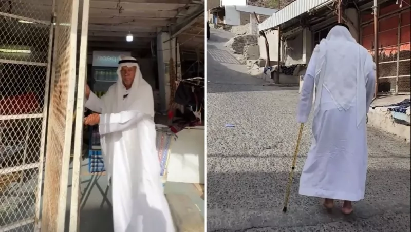 شاهد: سعودي يسكن قمة جبل النور منذ 40 سنة ويكشف عن اغرب شيء يشاهده كل ليلة