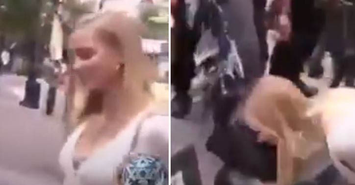 شاهد: أمريكيون بيض يقبلون أقدام متظاهرين سود في أمريكا