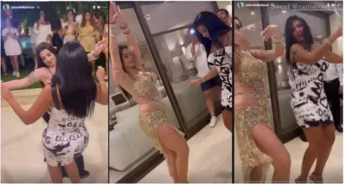 فيديو ساخن  لرانيا يوسف في وصلة رقص تعري بملابس لا تخفي اي شيء تثير الجمهور بحركات اغراء احترافية