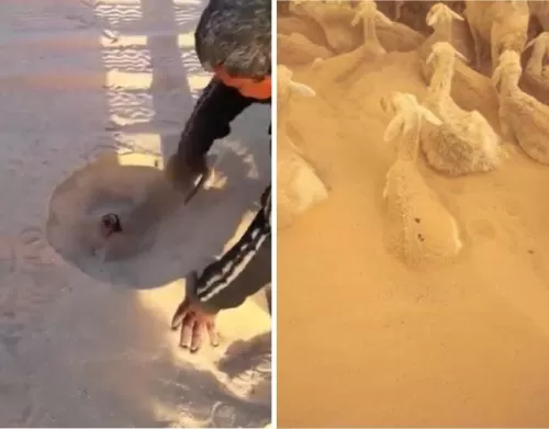 شاهد: عاصفة رملية في الكويت تدفن كل معالم الحياة في مشهد مرعب